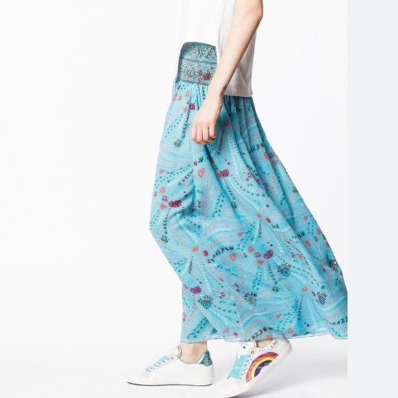Zadig & Voltaire Jess Long Print Skirt Size 36 - Picture 2 of 12